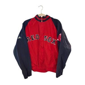 Vintage 90s Apex One Boston Red Sox MLB Full Zip Windbreaker Jacket Men's Large